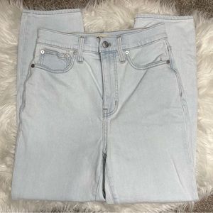 Madewell The Momjean Light Wash Jeans Size 26